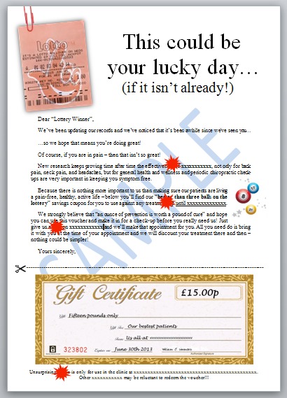 The Reactivation Goldmine letters are so easy to adapt...